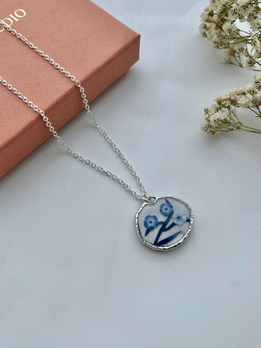 Blue China Necklace No. 2