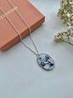 Blue China Necklace No. 3