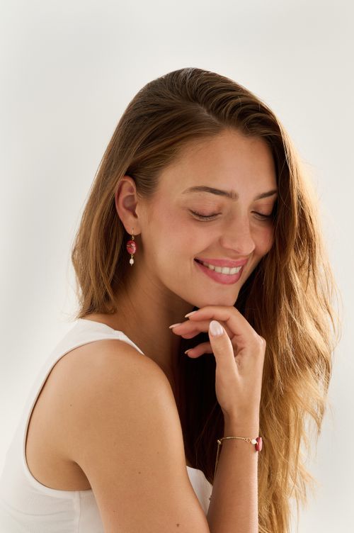 Clay & Pearl Ruby Sky Earrings & Bracelet Bundle