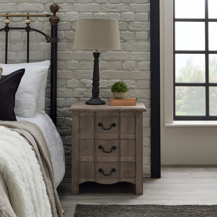 Copgrove Collection 3 Drawer Bedside Table