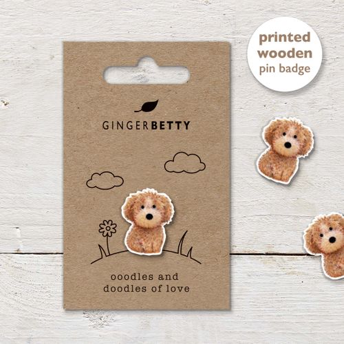 NEW Printed Wooden Pin Badges CDU