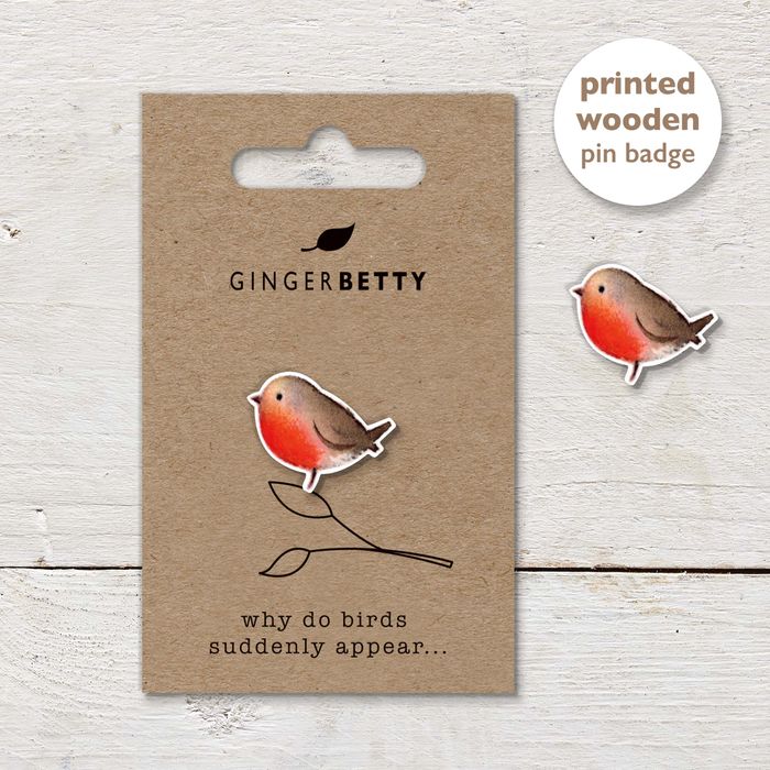 NEW Printed Wooden Pin Badges CDU