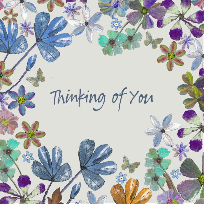 Circle of Flowers greeting card