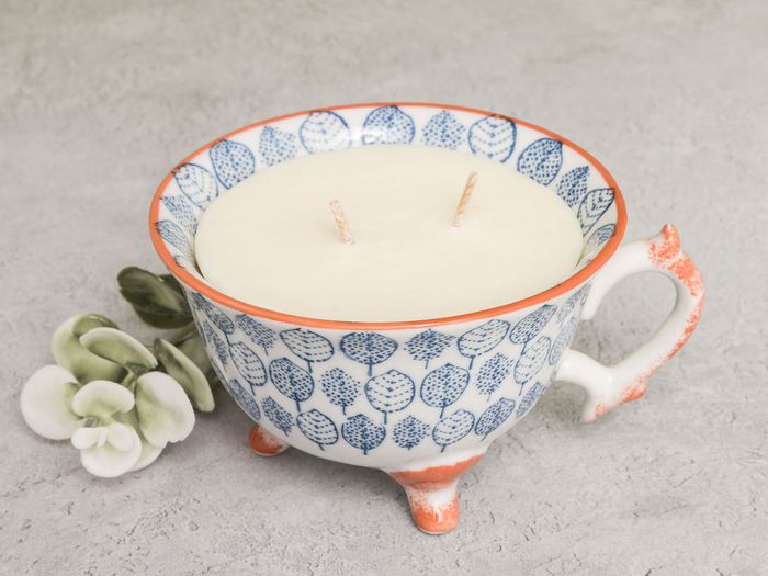 LENNIE - Refillable Ceramic Tea Cup Candle