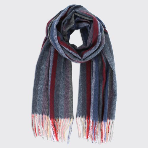 Men's Striped Scarf Blue/Multi
