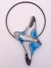 Painted & Fused Diving Gannet Circle Hanging