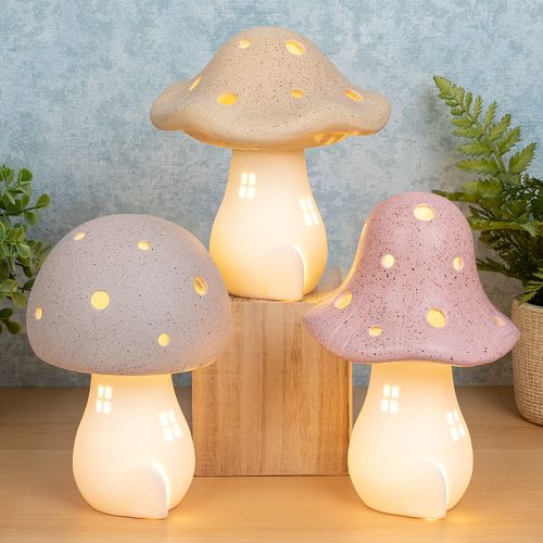 Mushroom Glow LED Houses