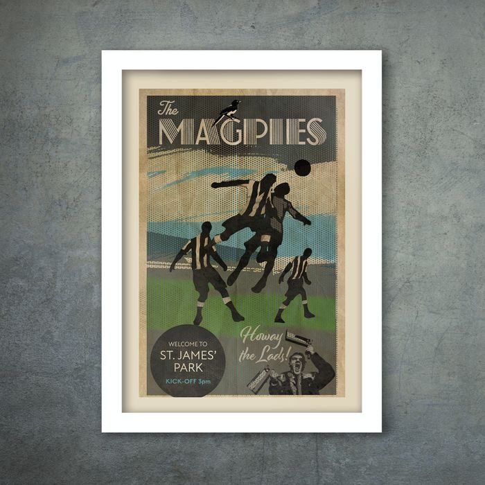 The Magpies, Newcastle United - Football Poster Print