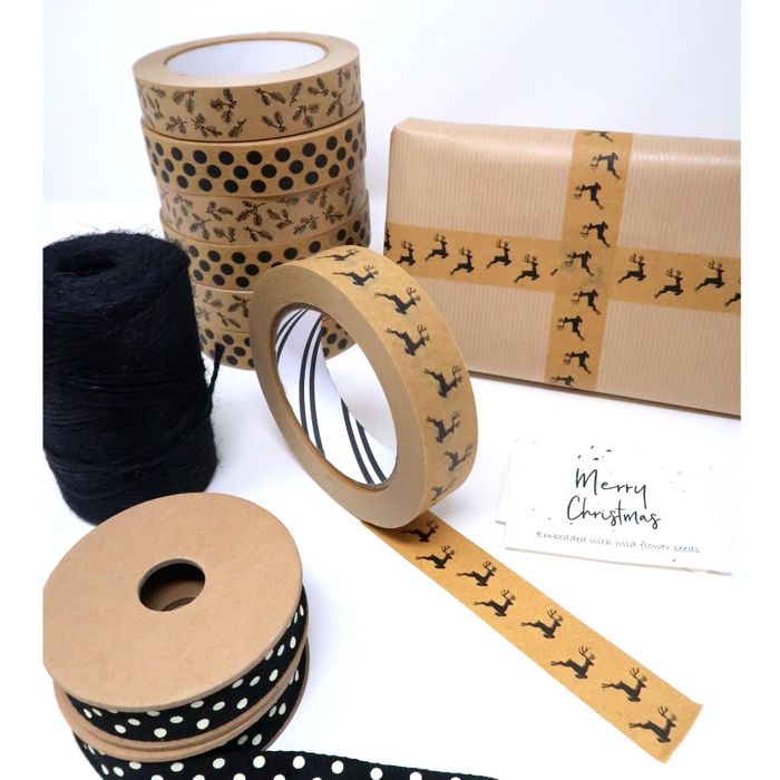 50m Paper Tape - Reindeer (24mm wide)