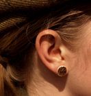 Natural antler earrings