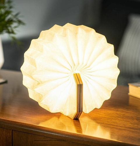 Gingko Smart Accordion Lamp Bamboo