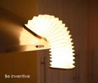 Gingko Smart Accordion Lamp Walnut