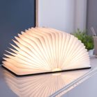 Gingko Smart Book Light Natural Wood