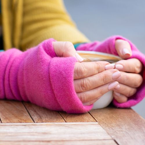 Recycled Cashmere Fingerless Gloves