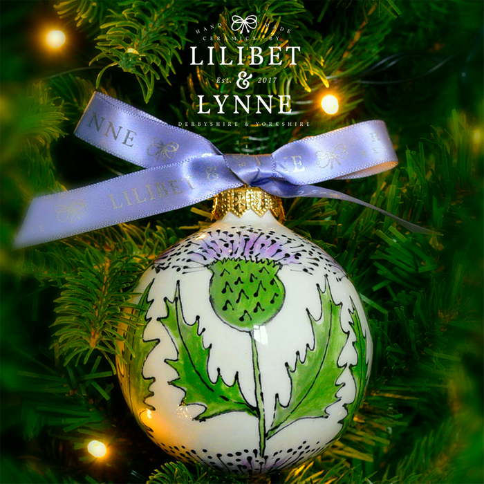 Hand Painted Baubles - Lilibet & Lynne Range