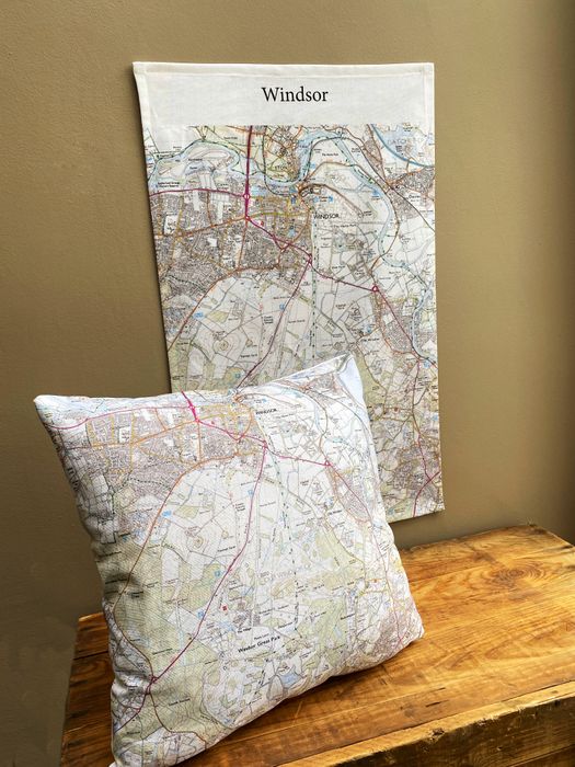 Map Cushions and Tea Towels