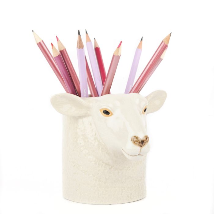 White Face Suffolk Sheep Pen Pot