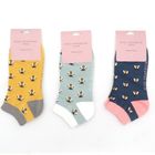 SKT004 Honey Bee Trainer Socks Powder Blue