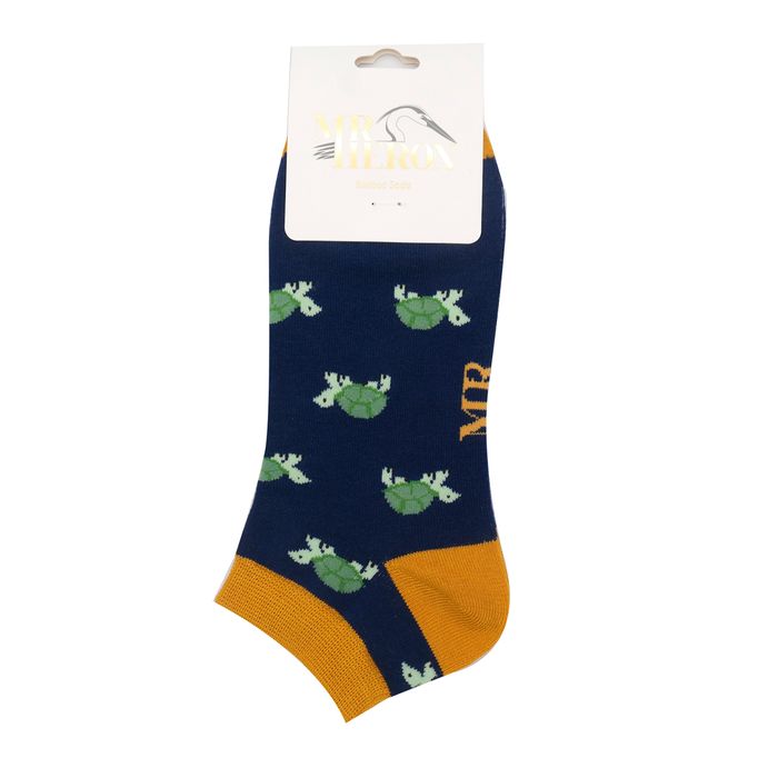 MHT010 Mr Heron Turtles Trainer Socks Navy