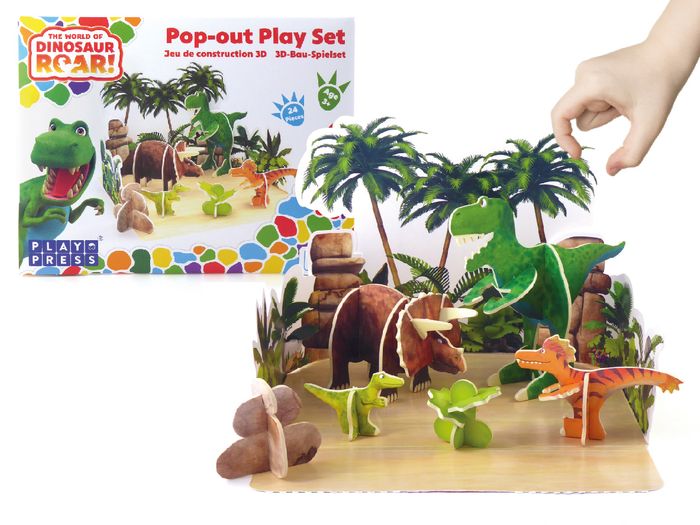 Dinosaur Roar Pop-out Eco Friendly Playset