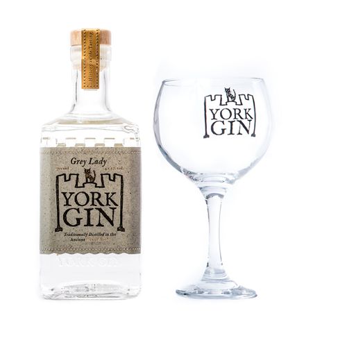 Large Bottle and a Copa Glass - York Gin Grey Lady