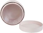 Emartbuy Set of 2 Rigid Tall Light Pink Round Fabric Covered Luxury Gift Presentation Flower Box with Clear Plastic Insert