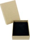Emartbuy Brown Cardboard Jewellery Pendant Boxes, Ring Boxes, Gift Box for Anniversaries, Weddings, Birthdays Size - 11 cm x 8 cm x 3.2 cm