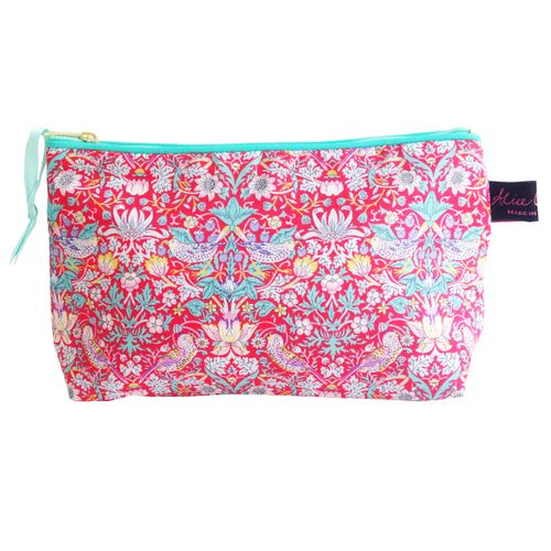 Cosmetic Bag Strawberry Thief Red - Available in all other designs.