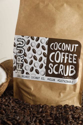 FRUU Coconut Coffee Scrub