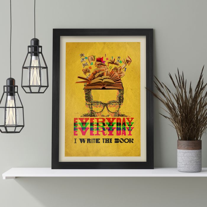 Everyday I Write The Book - Music Poster Print