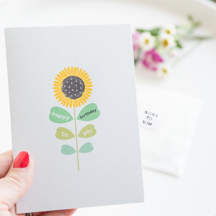 Sunflower Birthday Card