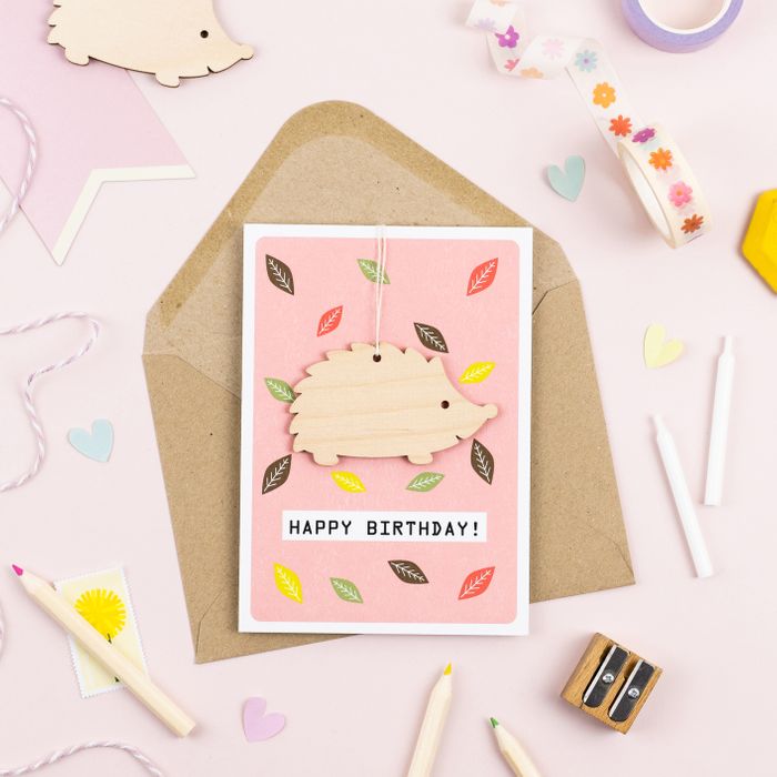 Hedgehog Birthday Card