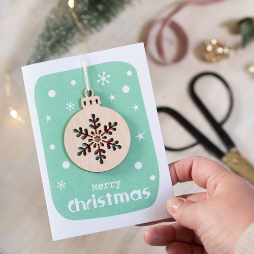 Bauble Christmas Card