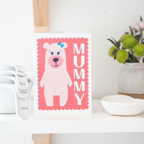 Mummy Bear Card