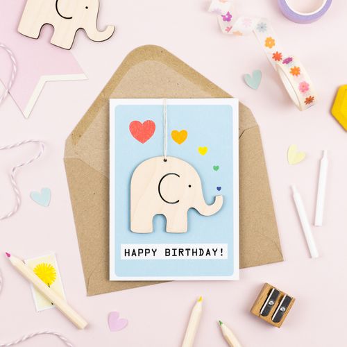 Elephant Birthday Card