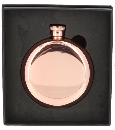 Circular Rose Gold Flask (FL72)