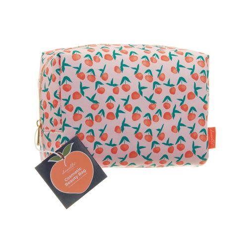 Peach Boxy Make-up bag - Large