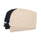 Danielle Turban Hair Towel, Cream & Black - 2 pack