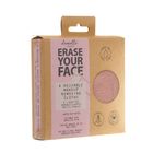 Erase Your Face 4 Round Reusable Makeup Removing Cloths  - Pastel Multi