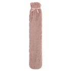 Faux Fur Long Hot Water Bottle - Pink