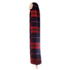 Tartan Long Hot Water Bottle - Red