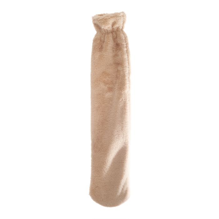 Faux Fur Long Hot Water Bottle - Mink