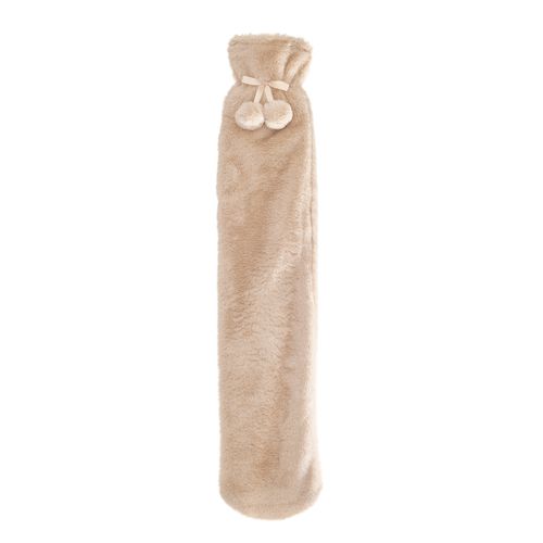 Faux Fur Long Hot Water Bottle - Mink