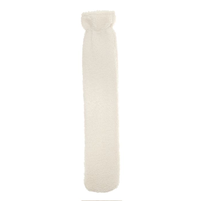 Teddy Boucl' Long Hot Water Bottle - Cream