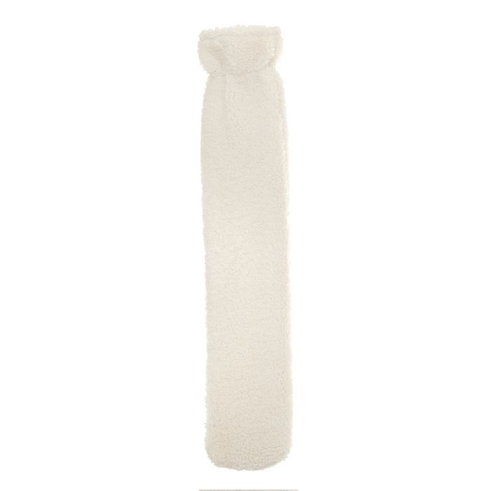 Teddy Bouclé Long Hot Water Bottle - Cream