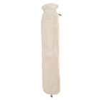 Faux Fur Long Hot Water Bottle - White