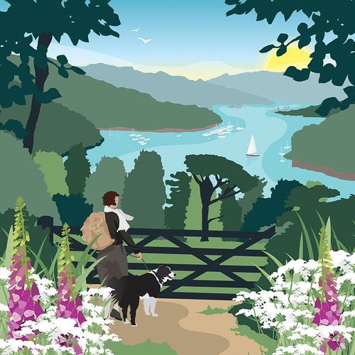River View greeting card