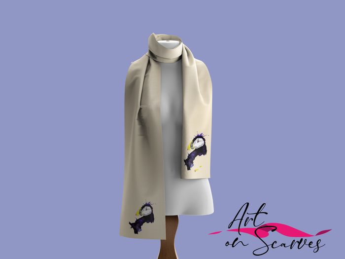 Handprinted Cashmere Blend Scarves
