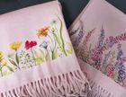 Handprinted  Cashmere Feel Scarves