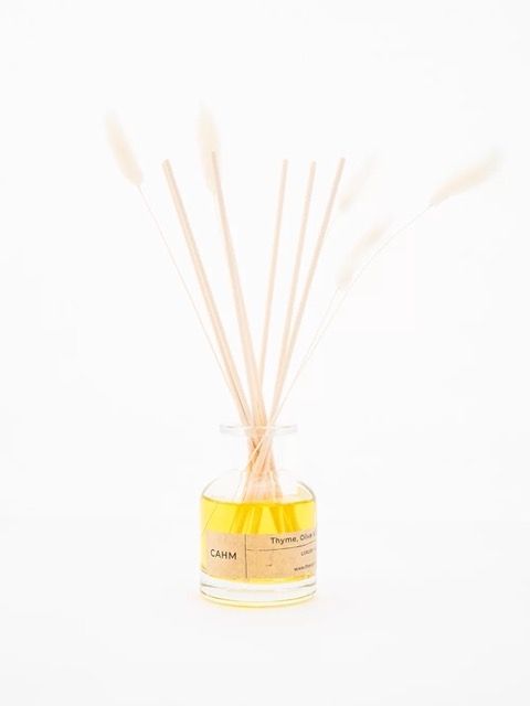 CAHM Luxury Diffuser - Thyme, Olive & Bergamot - Clear Glass